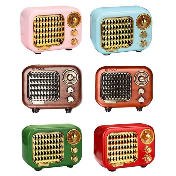 

classical retro radio receiver portable mini fm mp3 stereo bluetooth speaker aux usb speakers
