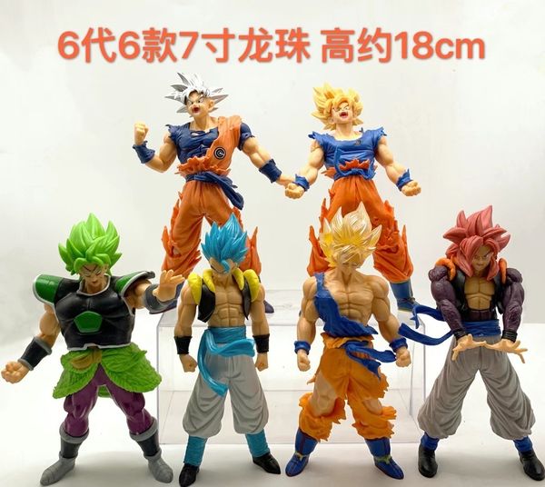 

6 longzhu hand-made model toy ornaments, 5 and 6 generations