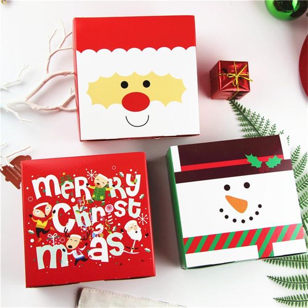 

gift wrap merry christmas santa claus paper box cookie macaron birthday party gifts packaging bags