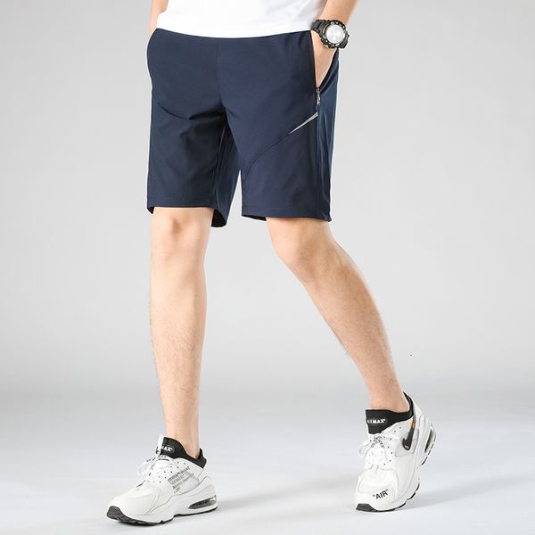 

shorts plus size summer sportswear quick dry loose fitness shorts men casual reflective short jogging pants, White;black
