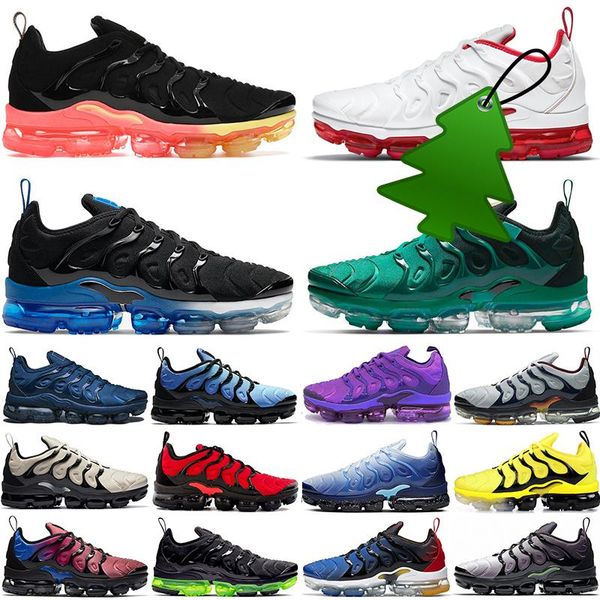 

tn plus running shoes for men women triple black white fresh atlanta aurora green bred mens trainers sports sneakers size us 13 x