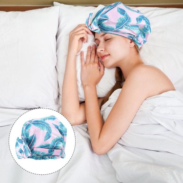 

shower caps elastic reusable cap adjustable spa bathing hair wrap hat