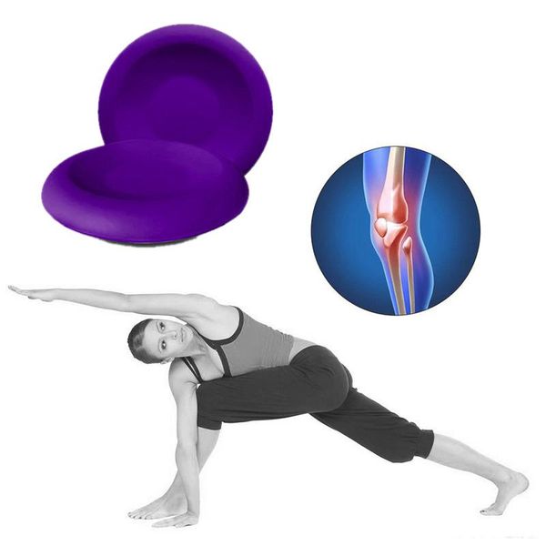 

2pcs/set yoga knee pad round mats fitness sport plank gym disc protective cushion non slip mat for women