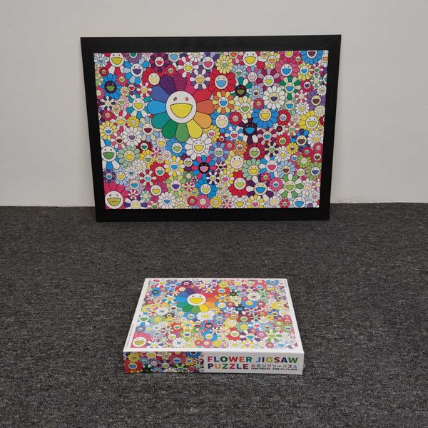

takashi murakami complexcon flower puzzle murakami sunflower limited puzzle (puzzle size: 51*75cm), Silver