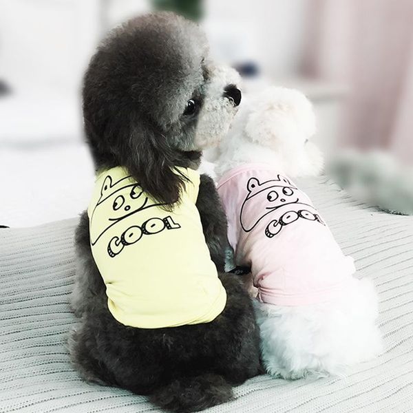 

dog apparel cotton yorkshire summer cool vest pet clothes for small dogs pets clothing chihuahua soft breathable tshirt pug costume