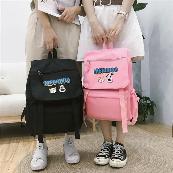 

backpack 2021 female canvas travel women mochila feminina sac a dos back pack school bags for teenage girl rucksack