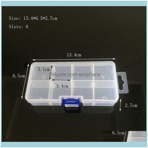 

& jewelryplastic storage jewelry display aessories beads earrings necklace bracelet ring box packaging organizer pouches, bags drop delivery, Pink;blue