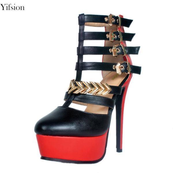 

olomm women platform sandals stiletto high heels shoes stylish round toe black party us plus size 5-15 dress