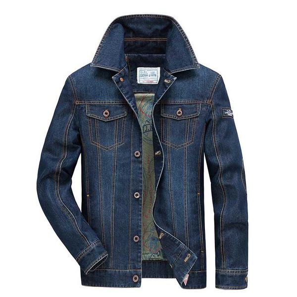 

men's jackets menswear autumn winter jeans jakcet casual men outwear coat cowboy denim jacket multi pocket male turn collar clothes, Black;brown