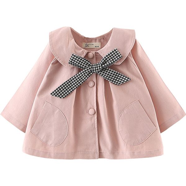 

cute girls bow tie trench coats 2020 children boutique clothing korean stylish 1-4t gilrs long sleeves thin outerwear jackets, Camo