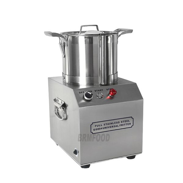 QS804 Commercial Food Ginger Garlic Machine Pepper Shredder Vegetable 4L Iarge Capacity High Speed Meatball Beater