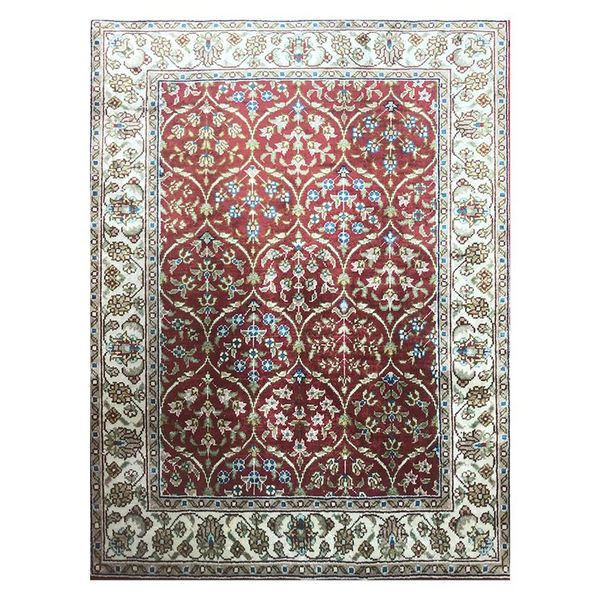 

floor rug carpet hand knotted silk home door mat 1.3'x1.8' carpets
