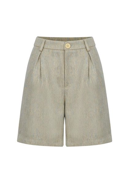 

women's shorts casual loose button zipper ruched, White;black