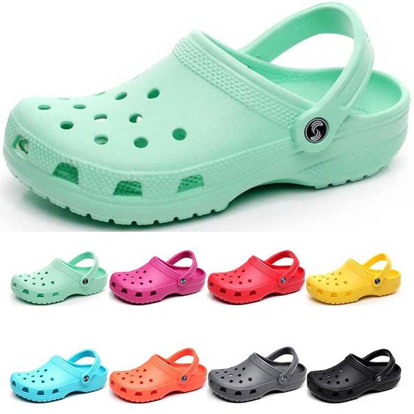 

309 ale fashion sandals slip on casual beach waterproof shoes men classic nursing clogs hospital women slippers work medical, Black