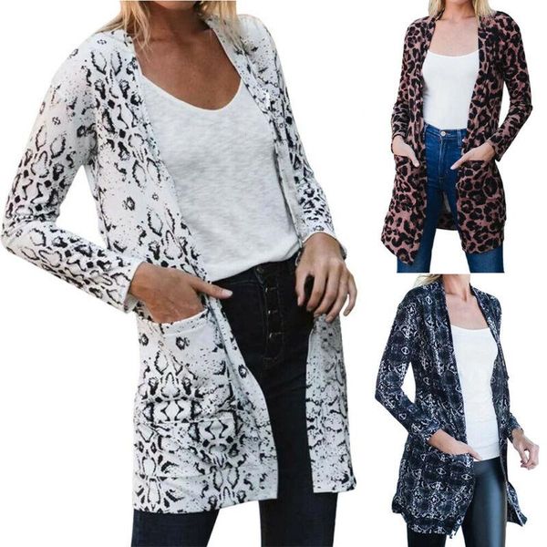 

women's jackets womens ladies winter fashion printing long sleeve coat outwear casual comfy, Black;brown