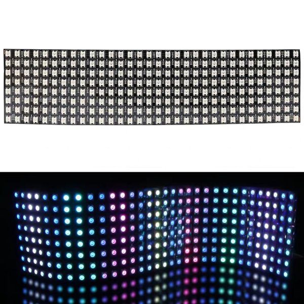 

strips nimimoon 8x8 16x16 8x32 pixels sk6812 ws2812b individually addressable digital flexible led panel screen gyverlamp dc5v