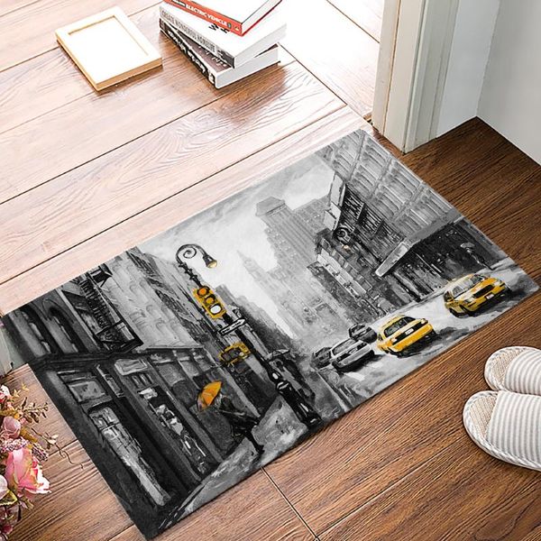 

cushion/decorative pillow kitchen mat city building street vehicle non-slip door mats outdoor/indoor home living room bathroom decorations d