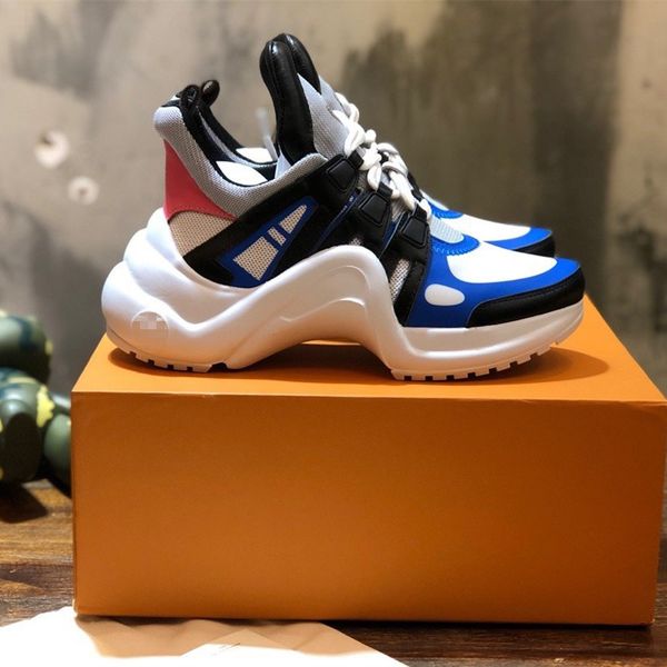 

mens designer shoes luis archlight gg sneakers rubber bottom valentine men women trainer sneaker size 36-44, Black