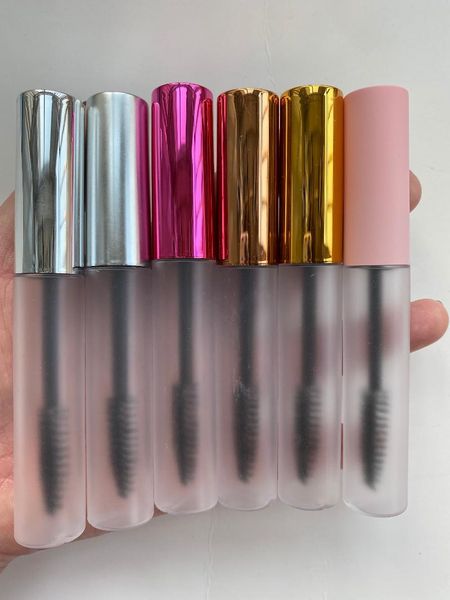 

storage bottles & jars 10ml makeup accessories eyebrow cream bottle eyelashes oil vials cosmetic mascara pack containers silver,rose gold,pi