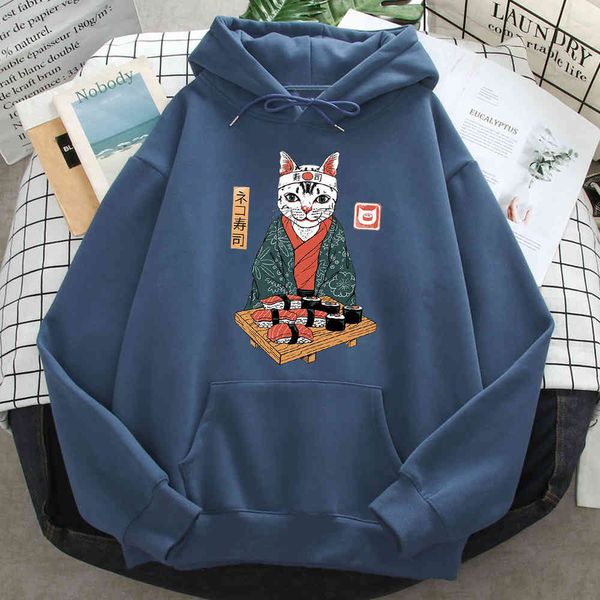 

men's hoodie, japane culture printing, ukiyo painting, wool, retro, long sve pocket, oversized loose street cloth, Black
