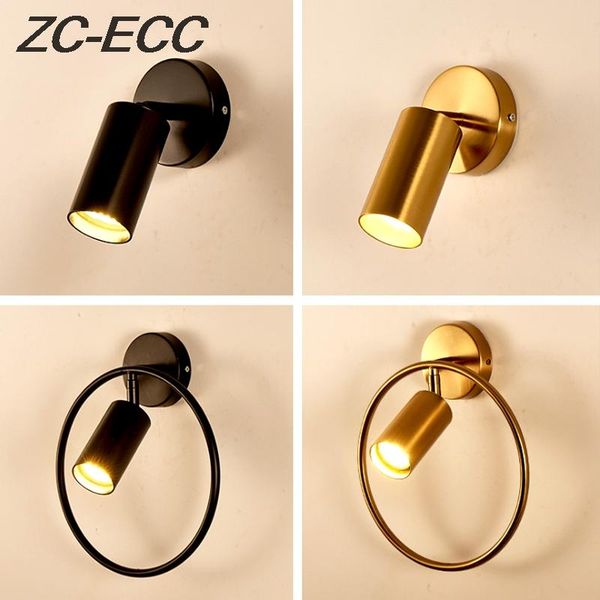 

wall lamp zc-ecc bedroom modern minimalist bedside nordic creative el room round led