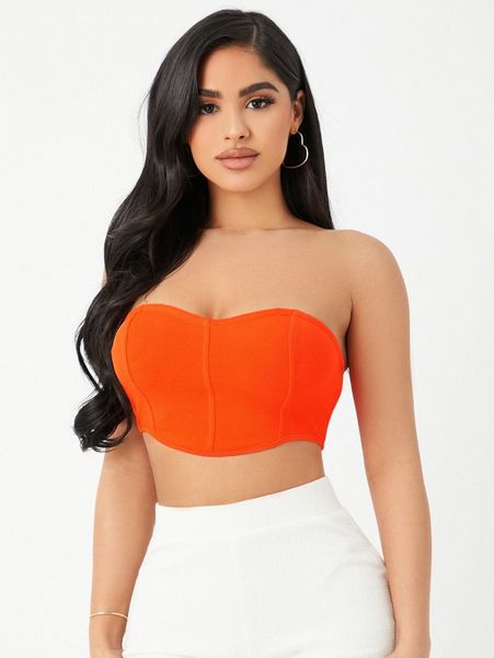 

solid backless tube 37nh#, White