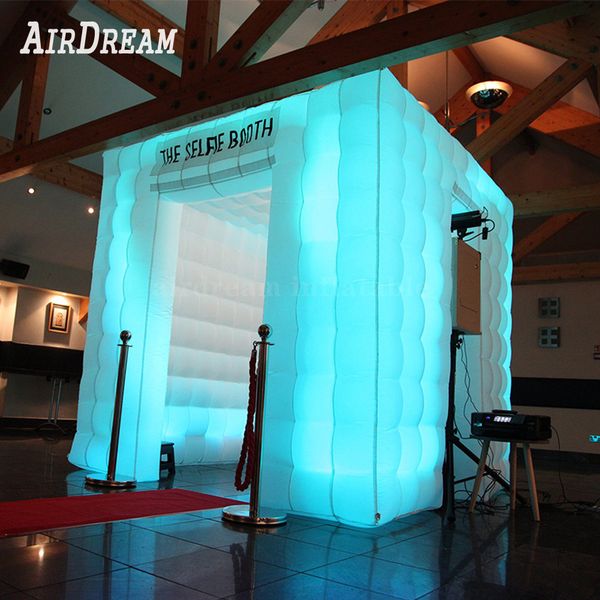 

pbooth enclosure inflatable p booth 16 color changes backdrop with air blower accessories for party wedding event