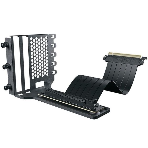 

phanteks ph-vgpukt_02 vertical gpu mounting kit universal bracket 7+ pci slots case modding used pci-e x16 riser cable fans & coolings