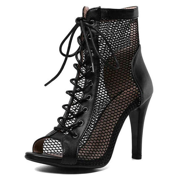 

dress shoes women's sandals air mesh heels open toe gladiator sandal black summer dancing plus size 47 gxk7