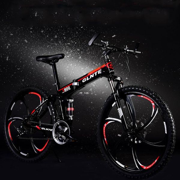 

mountain bike 26 inch 21 speed double disc brake folding aluminum alloy rim road racing bicycle bikes