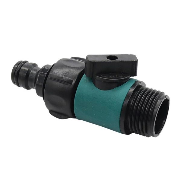 

plastic valve with 3/4 inch male thread quick connector car wash garden irrigation pipe fittings prolong hose switch 1 pc watering equipment