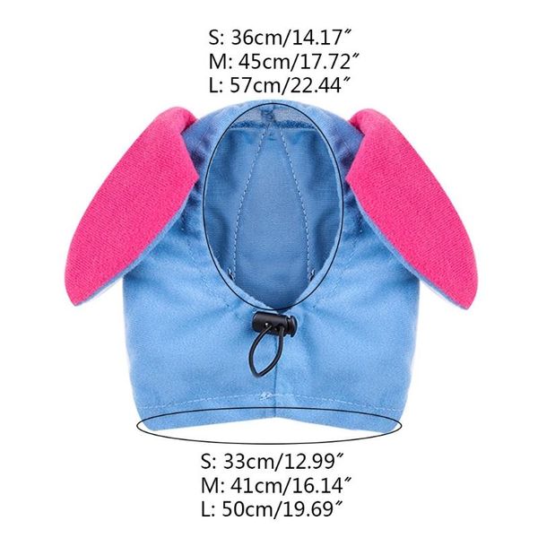 

dog apparel pet costume party cosplay dress accessories funny donkey with ears hat for cats and small / medium sized dogs