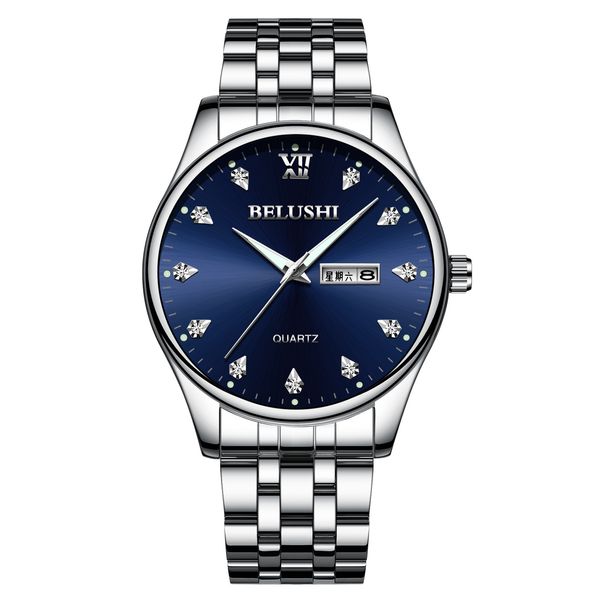 Мужские часы Montre de luxe 2021 Narary простой серебро с белым черным сетчатым стальным поясом мужчины сетки военные часы 30 м водонепроницаемый наручные часы кварца тонкий спортивный мужчина