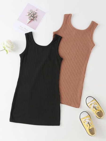 

toddler girls 2pcs ribbed knit dress she, Red;yellow