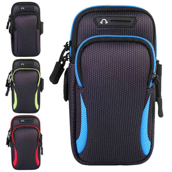 

gym outdoor sports bag running jogging armband phone holder case anti-fall cellphone adhesice pouch