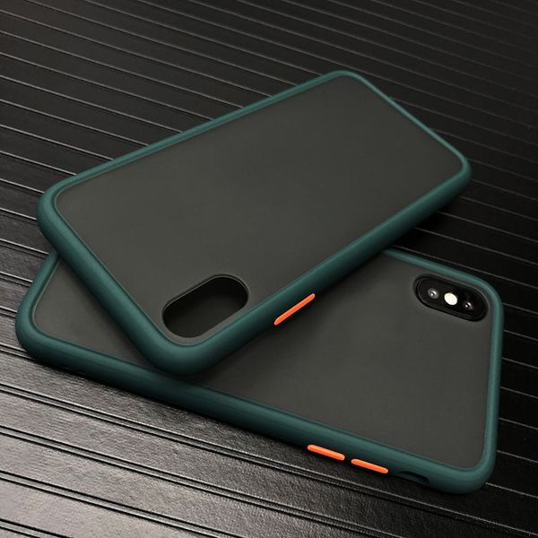 

fashion silicone phone cases iphone 12 pro max 11 x xs max xr 6 6s 7 8 plus skin feel matte translucent protective cover case