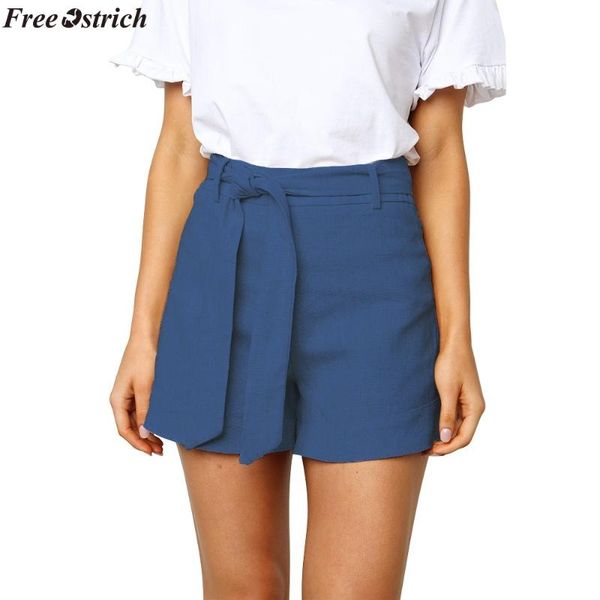 

women's shorts ostrich fashion women strap casual solid color wash cotton drawstring slim soft touch summer arrival 2021, White;black