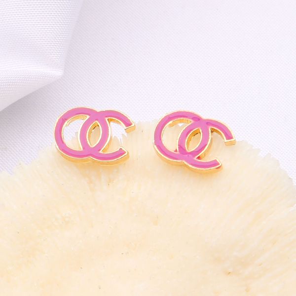 

color small fragrance earrings simple female compact mini temperament popular earrings accessories black friday, Golden