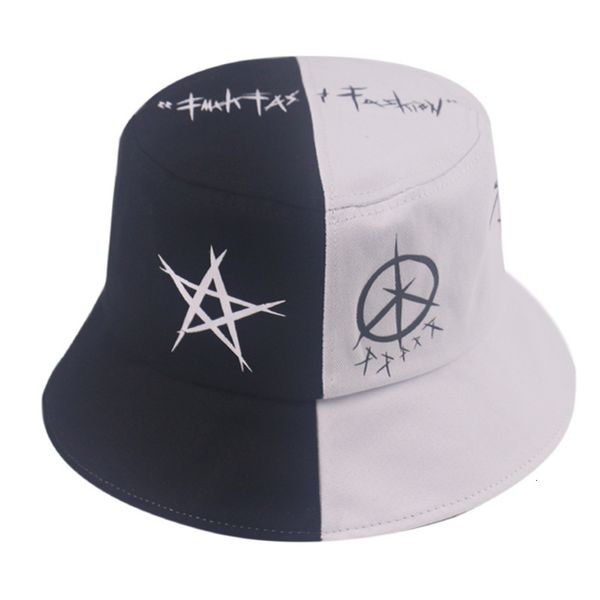 

designer autumn star same pentagram hat for men and women, Blue;gray