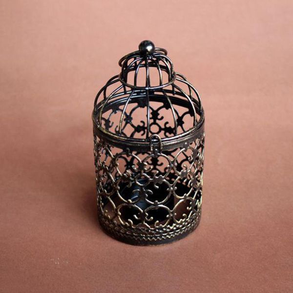 

candle holders metal iron craft hollow bird cage candlestick decoration wedding holder home deskprops