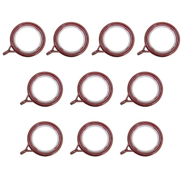 

other home decor 10pcs screen rings curtain buckle eyelet circle decoration (red)
