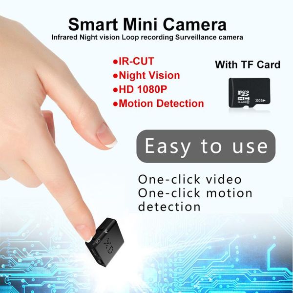 

mini cameras camera security full hd 1080p smallest infrared night vision micro motion detection camcorder ir-cut
