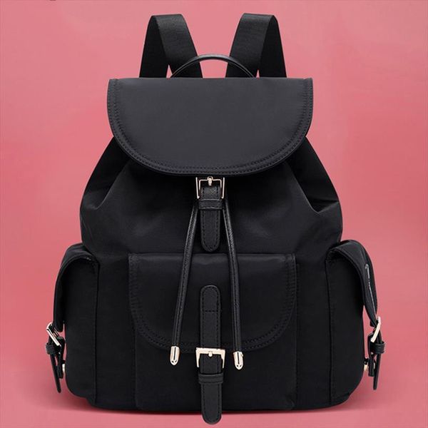 

women backpack school bags for teenager oxford cloth string lock design femme mochila female fashion sac a dos