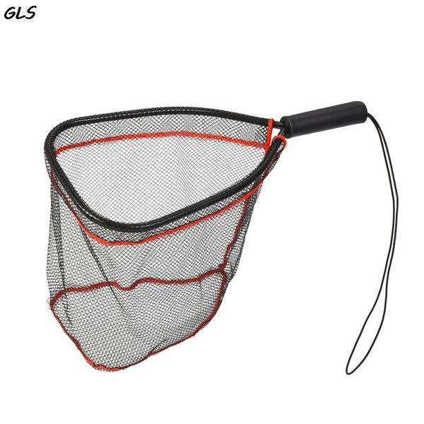 

fishing accessories 2021 triangle net aluminum alloy 25cm depth portable handle landing pole