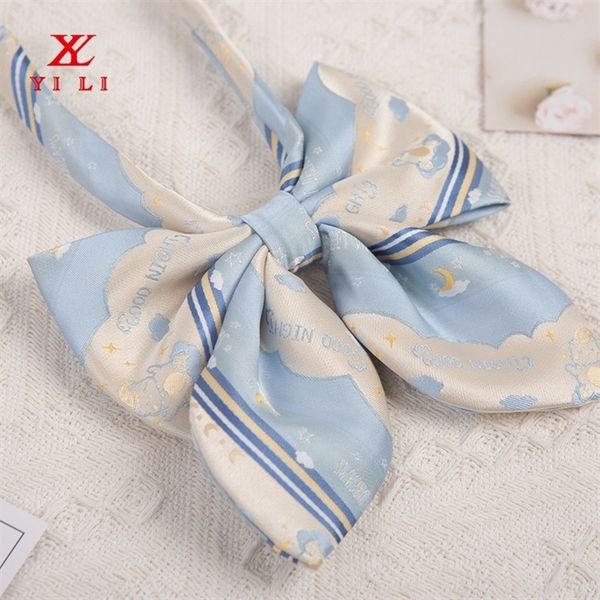 

1r5 2021 newwind rabbit tu tu erearrings rabbit ears jk bow tie series shengzhou fabric bow ties, Black;gray