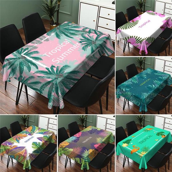 

table cloth imixlot tropical plant tablecloth waterproof linen cover fresh style rectangular square dinner decor