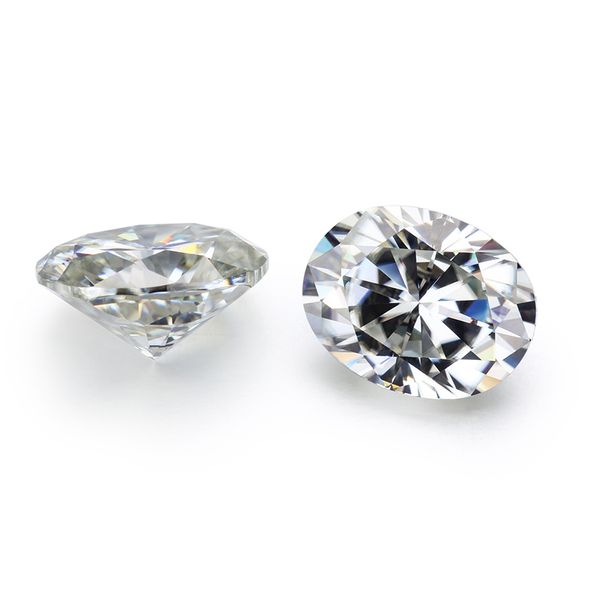 

starsgem test passed positive vvs gh oval cut 6*8mm 1.2ct loose moissanite gemstone for fashion jewelry setting, Black