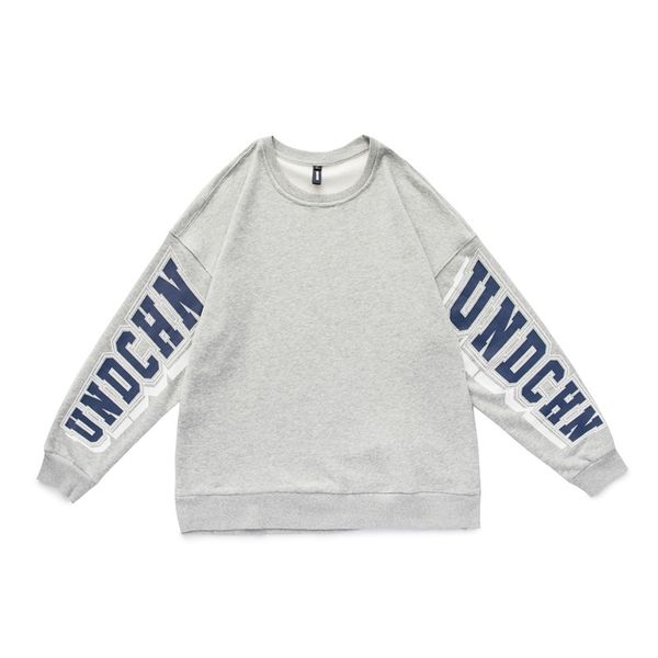 

by no means vulgar. 2021 autumn letter printed men's american fashion brand oversize bottoming shirt, Black