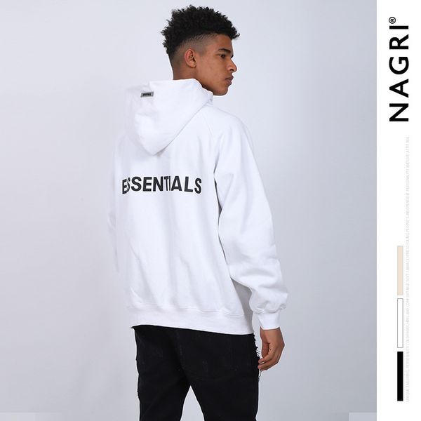 

nagri fog sweater essentials fashion brand coat men's street hip hop hoodie, Black