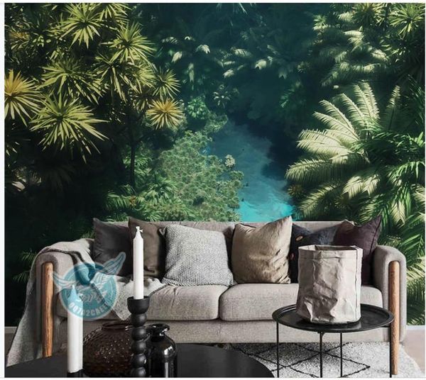 

wallpapers beautiful scenery green landscape background wall decoration painting